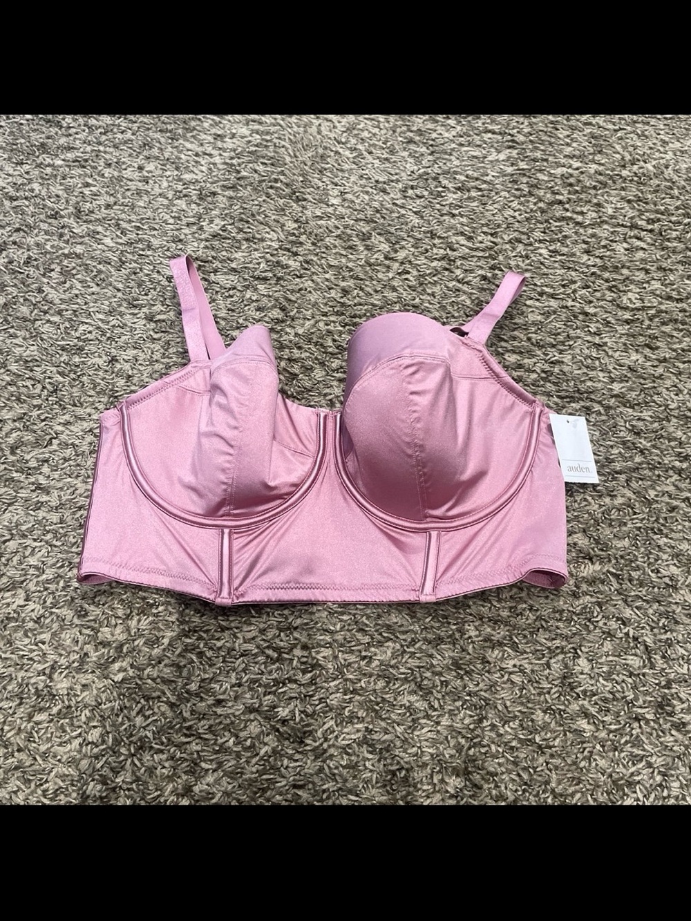 Auden NWT long line corset style bra, size XXL